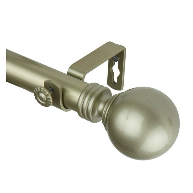 Rod Desyne 100-01-283 Globe Tringle à Rideaux pour Fenêtre, 28-48 Pouces, Or Pâle