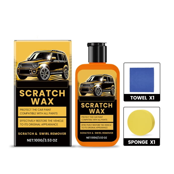 Car Scratch Remover For Deep Scratch Repair Wax Removes Scratches Swirls And Scuffs Car Paint Polishing Cream With Microfiber Towel For Cars 100g All Colors Clear Coat Safe