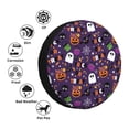 thumbnail image 4 of Goofa Halloween Sweet Candy Pattern Universal Tire Cover for Jeep, SUV, Truck, and Trailer – Waterproof, UV-Resistant,Easy to Install, Fits 14"-17" Tires-16 inch, 4 of 6