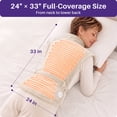 thumbnail image 5 of KEKOY Heating Pad for Back, Neck & Shoulders Pain Relief, Wearable Electric Heat Pad with Detachable Belt, 4 Heat Settings, 2-Hour Auto Shut-Off, Fast Heating, 24"x33", Oatmeal, 5 of 10