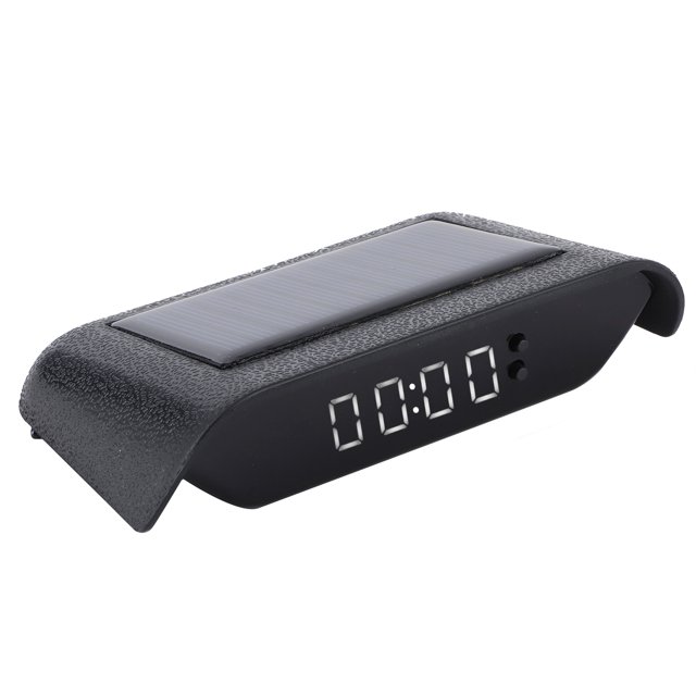 Car Digital Clock, High-Quality Materials Car Time Digital Temperature Clock, Stable Performance Racer For Car Green Light,Red Light,Blue Light,White Light