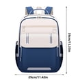 thumbnail image 3 of Mochila Escolar con Soporte Ergonómico para la Espalda, Acolchado de Malla Transpirable, Gran Capacidad, Nailon Resistente al Agua, Mochila Unisex para Adolescentes y Adultos, 3 of 7
