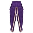 thumbnail image 2 of iiniim Men Prince Baggy Pants Satin Trousers Fairy Tale Halloween Theme Party Purple 3XL, 2 of 6