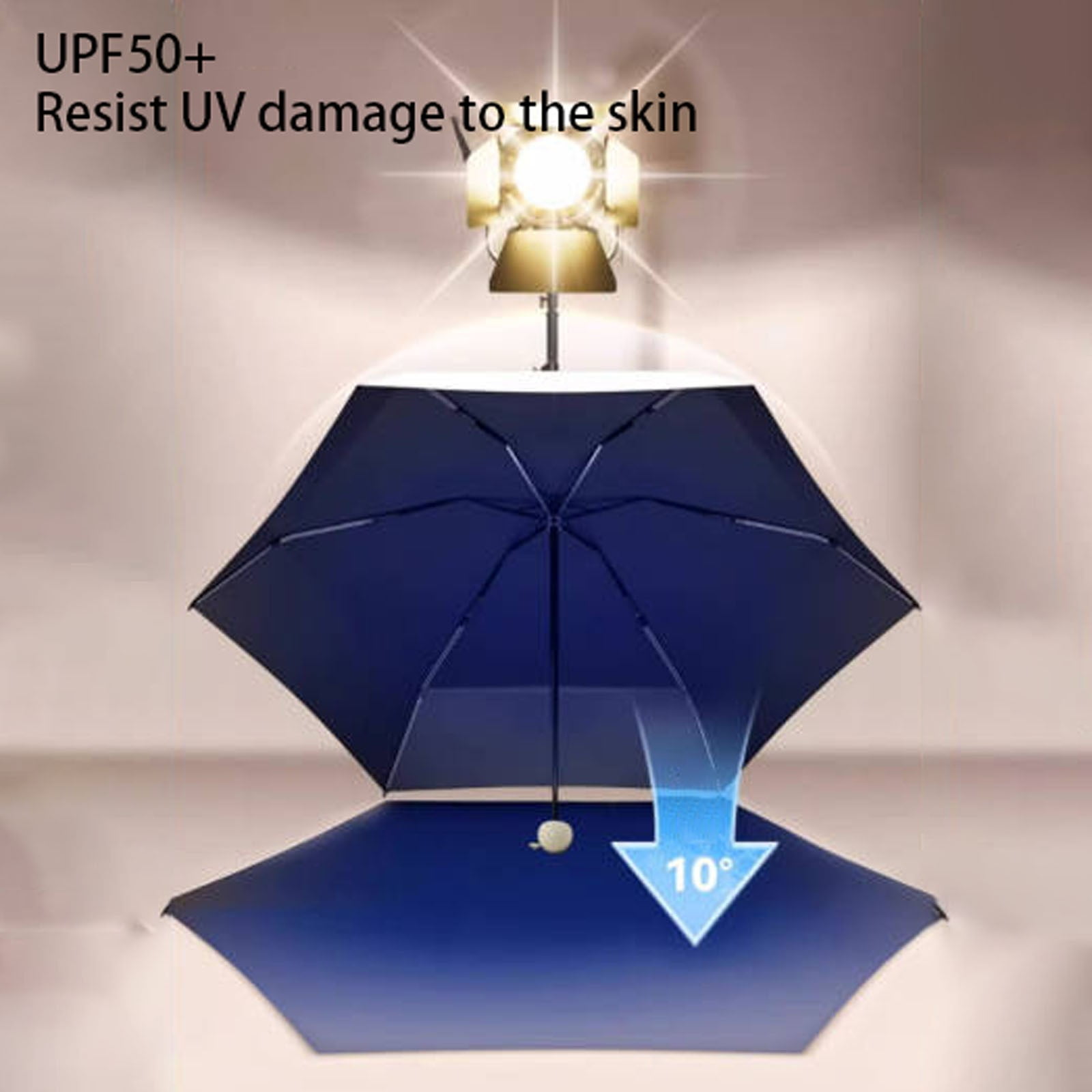 Small Compact UV Umbrella - Travel Size Sun & Rain Umbrella with Case - Tiny Pocket Umbrella for Purse, Backpack & Daily Use (Lightweight, Windproof, Multiple Colors)