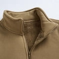 thumbnail image 5 of Men's Polar Fleece Jacket Thermal Sherpa Lined Full Zip Up Thick Winter Warm Soft Coat Outwear with Pockets, 5 of 6