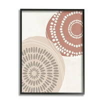 Stupell Industries Abstract Mandala Illustration Geometric Dotted Mushroom,16 x 20, Design by Nina Blue