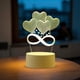 thumbnail image 1 of Luz nocturna LED creativa | Lámpara de escritorio acrílica con alimentación USB | Decoración de dormitorio en blanco cálido | Luz portátil para decorar habitaciones | Regalo de cumpleaños para, 1 of 5