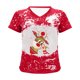 thumbnail image 3 of Camisetas de manga corta con cuello en V de alce de Navidad sueltas casuales para mujer Tops de mujer para hombre Pompotops hkajfhjk473169, 3 of 6