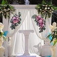 thumbnail image 4 of Guirnalda de arco de boda perfecl decoración artificial de seda, 4 of 8