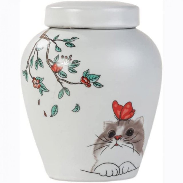 Urna para mascotas Urna para cenizas de mascotas Urnas conmemorativas con forma de gato