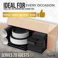 thumbnail image 4 of Jet Black Tableware Kit for 20 Guests - 1 Set - Durable & Stylish Party Supplies, Perfect for Celebrations & Events, 4 of 6