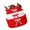 Red, variant on AOOOWER Set Of 3 Hand Handwoven Cotton Bowknot Decorated Storage Baskets Nesting Organizers For Home Bedroom Kids Room