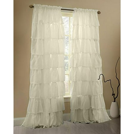 gee di moda cream ruffle curtains gypsy lace curtains for bedroom curtains  for living room - cream 60x96 inch ruffled curtains for kids room shabby