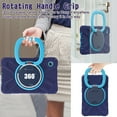thumbnail image 6 of Case for Samsung Galaxy Tab A9 8.7 inch, 360 Degree Rotating Hand Grip Shockproof Cover with Shoulder Strap, NavyBlue Blue, 6 of 7