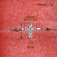 thumbnail image 2 of K-KED Fashion 925 Silver Plated Ring Cross Cubic Zircon Women Delicate Jewelry Sz 6-10-9, 2 of 5