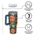 thumbnail image 4 of OBREWU Pioneer Flower Tumbler with Handle and Lid,Pioneer Flower 40oz Double Wall Vacuum Insulated Tumbler,Cups Gift for Women and Men, 4 of 7
