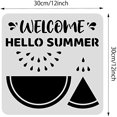 thumbnail image 2 of Watermelon Painting Stencils Summer Theme Plastic Template Stencils for Art Painting on Wood Scrabooking Cardmaking and DIY Wall Floor Decoration, 2 of 9