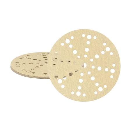 

5pack Sanding Discs 6-Inch 100 Grits Aluminum Oxide Abrasive Hook and Loop Sandpapers 49-Hole