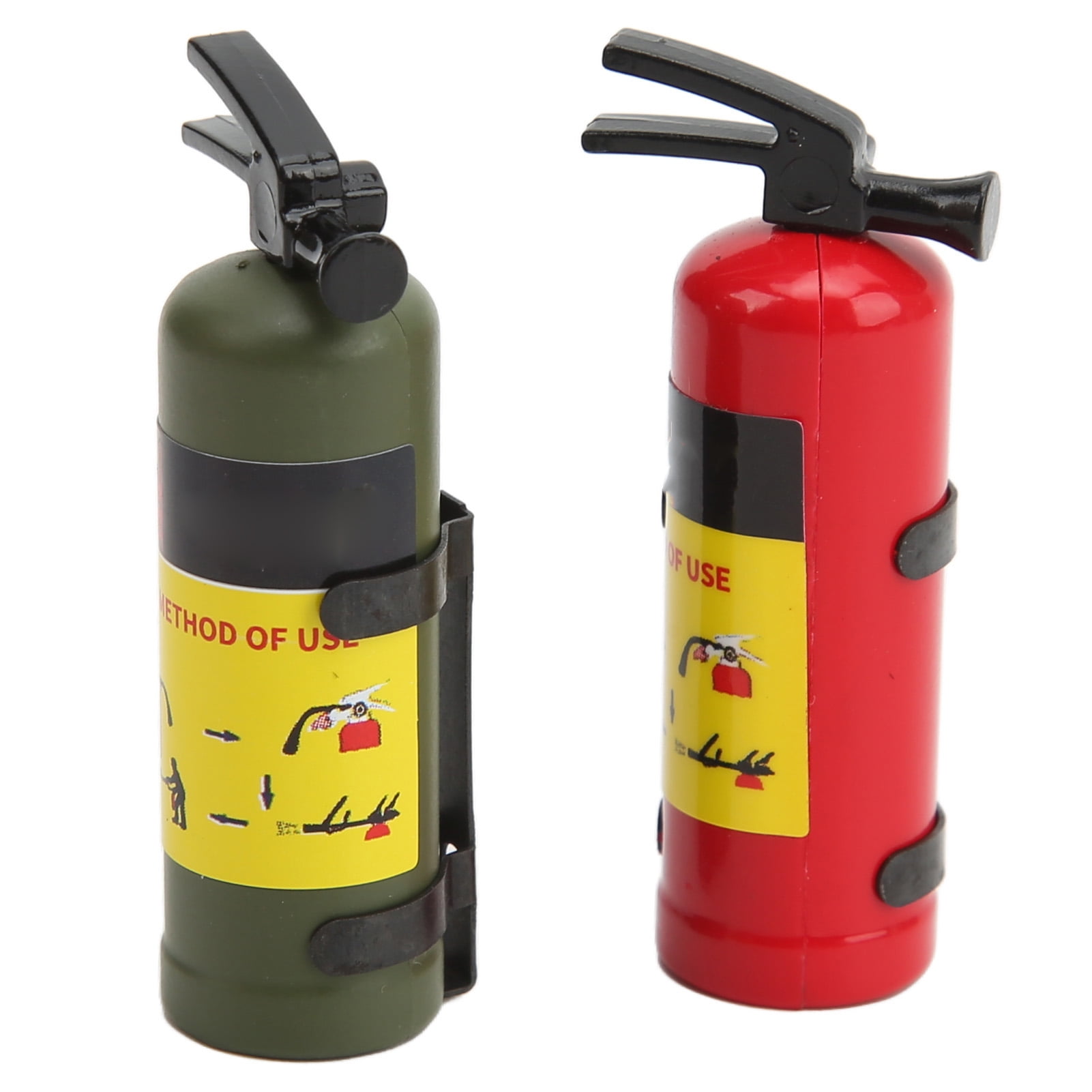 Gupbes RC Car Simulated Fire Extinguisher,RC Fire Extinguisher Decoration,RC Car Simulated Fire Extinguisher Mini Decorative Extinguisher For AXIAL RC Car Decoration Accessory Red And Green