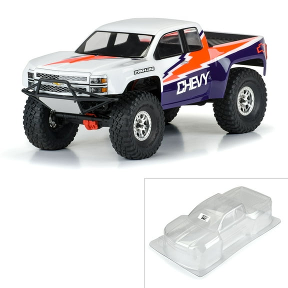 Pro-Line Racing 1/10 2015 Chevy Silverado Pre-Rnr Clr Bdy 12.3 WB PRO360100 Car/Truck  Bodies wings & Decals