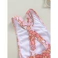 thumbnail image 7 of Hirigin Toddler Kids Baby Girl Swimsuit One Piece Ruffle Strawberry/Floral Print 3D Bow Backless Swimwear Bathing Suit 1-6T, 7 of 7