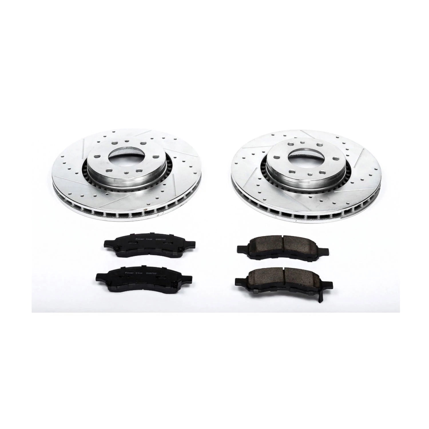 PowerStop Front Z23 Evolution Sport Carbon-Fiber Ceramic Brake Pad and Drilled & Slotted Rotor Kit Fits: BUICK CHEVROLET GMC SAAB Select Models K2059