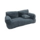 thumbnail image 3 of Sofá cama para gatos, cama para mascotas, sofá de peluche para perros y gatos Gris oscuro M, 3 of 9