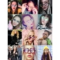 thumbnail image 6 of Round Glasses Retro Gothic Sunglasses Vintage Eyewear Transparent Goggles Multicolor, 6 of 8
