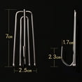 thumbnail image 2 of Curtain Hook Hanging Hooks, 10 Curtain Hooks Hooks, Silver, 2 of 7