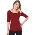 thumbnail image 3 of Camiseta Allegra K Día de San Patricio Suave De Media Manga Con Cuello Redondo Entallado Para Mujer Rojo XS, 3 of 6