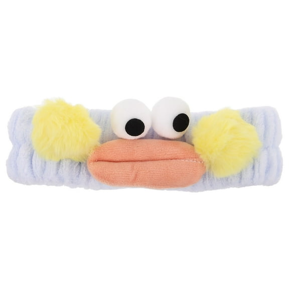 ELAYARD Fluffy Headband Sky-Blue Plush for Beauty Care, Soft and Comfortable