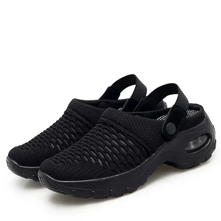 

Women‘s Air Cushion Platform Mesh Sneakers Slingback Mesh Clogs Women‘s Footwear