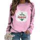thumbnail image 2 of Pntutb Mujer Primavera Otoño Cuello Redondo Manga Larga Estampado De Navidad Suéter Top Pntutb Pntutb-6013, 2 of 5