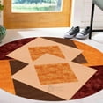 thumbnail image 6 of Teppich Homes Wool Area Rug 14x14 with Geometric Pattern - Perfect for Hallway And Living Room - Tufted Carpet for Stylish Comfort, 6 of 7