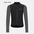 thumbnail image 3 of Maillot de ciclismo de invierno para hombre, ropa térmica de forro polar para bicicleta de montaña o carretera, camiseta de manga larga cálida, maillot ciclismo hombre, 3 of 5