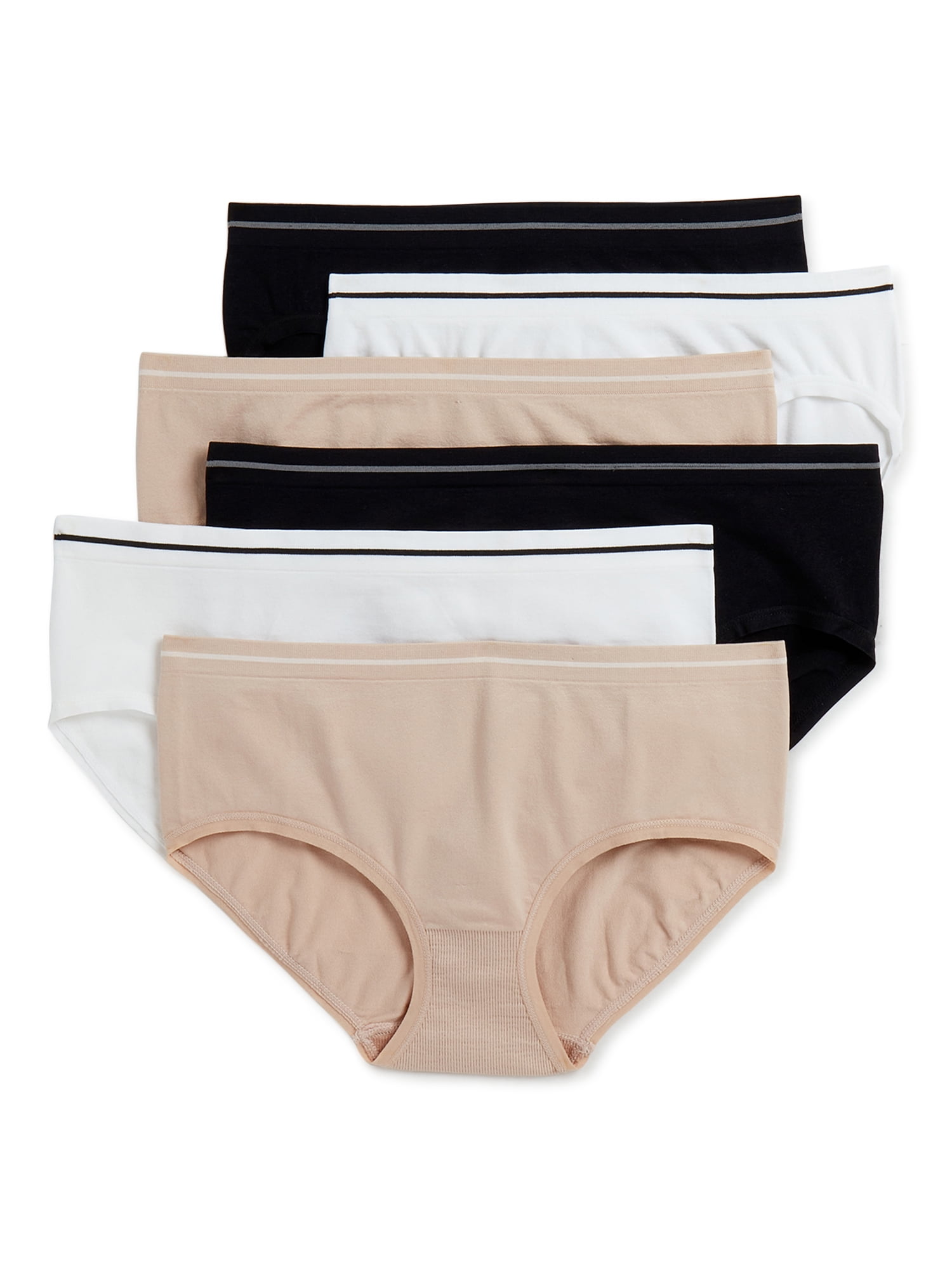 Best Fitting Panty Women's Seamless HiCut Panties, 6Pack