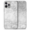 thumbnail image 5 of DesignSkinz White Scratched Marble Full-Body Skin Decal Wrap Cover for iPhone 13 Mini, 5 of 9