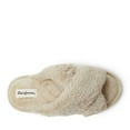 thumbnail image 5 of Dearfoams Women's Jessica Furry Crossband Slide Slipper, 5 of 6