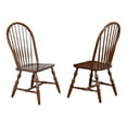 thumbnail image 1 of Pemberly Row Windsor Solid Wood Dining Chairs in Chestnut (Set of 2), 1 of 5