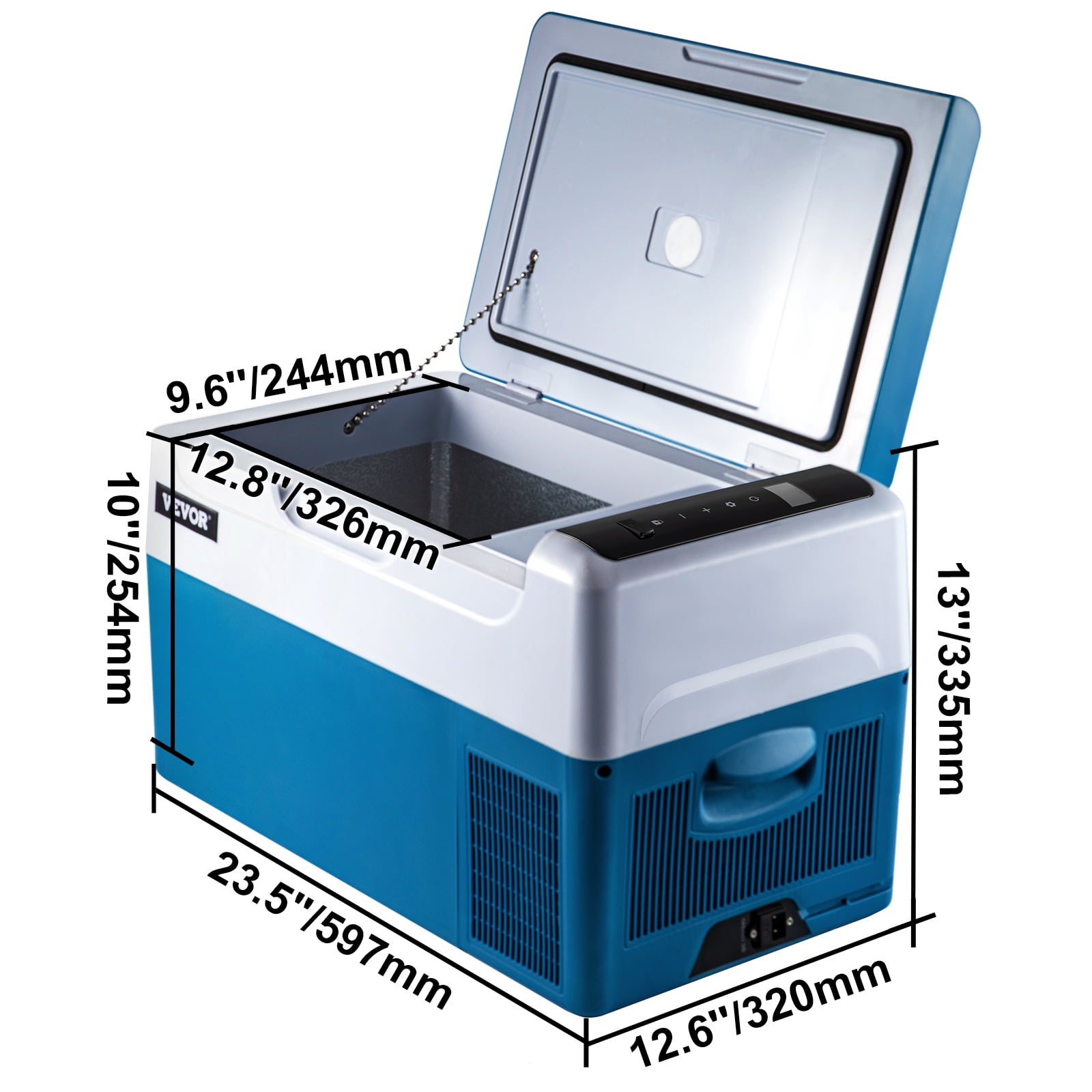 vevor 45l portable car refrigerator