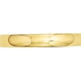 thumbnail image 3 of 14K Yellow Gold 3mm Half-Round Wedding Band (Size 4.5) Made In United States hr030-4.5, 3 of 5