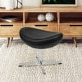 thumbnail image 2 of Flash Furniture Black LeatherSoft Saddle Wing Ottoman, 2 of 10