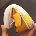 thumbnail image 5 of Toddler Canvas Sneakers Kids Lace up Skateboarding Shoes Boys Girls Casual Running Shoes Lightweight Slip on Flat Walking Shoes Yellow 5.5 Toddler, 5 of 8