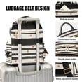 thumbnail image 3 of FORMRS Mini Backpack Purse for Women Quilted Travel Daypack Casual Shoulder Bag, Black Stripes, 3 of 7