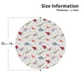 thumbnail image 2 of Pofeuu Cute Dinosaur Print Coasters for Drinks, 4Pack PU Leather Coasters, Bar Drink Coasters for Tabletop Protection, Furniture from Damage-Round Shape, 2 of 6