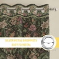 thumbnail image 6 of Sage Green Floral Kitchen Curtains Window Panels, Ethnic Tribe Abstract Art Flowers Insulated Window Treatment Curtain, Grommet Curtains for Bedroom/Living Room/Bathroom, 2 Piece 42"Wx84"L, 6 of 8