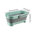 thumbnail image 2 of Cesta rectangular para la colada bañera de lavado portátil antideslizante suministros de limpieza para el hogar, 2 of 6