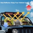 thumbnail image 3 of Yuyamidu Turtle Windshield Sun Shade for Jeep Wrangler TJ JK JKU 1997-2018, Front Window Sunshade Sun Visor , Keep Your Car Cool, 3 of 6