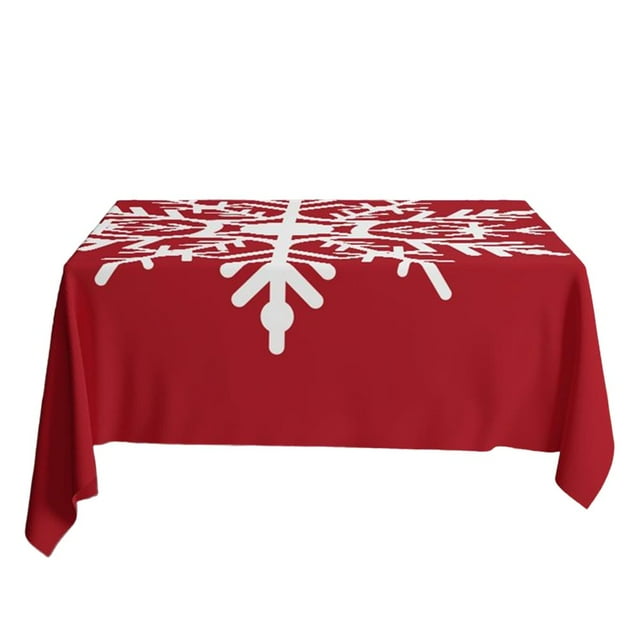 MesaSe Christmas Tablecloth Dustproof Add Atmosphere Square European Style Creative Printing Table Protector Cover Daily Use