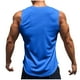 thumbnail image 4 of pstuiky Camiseta sin mangas para hombre, Jersey deportivo informal de cuello redondo de malla de color sólido para hombre, sin mangas, a la moda Chaleco de hombre l, 4 of 6